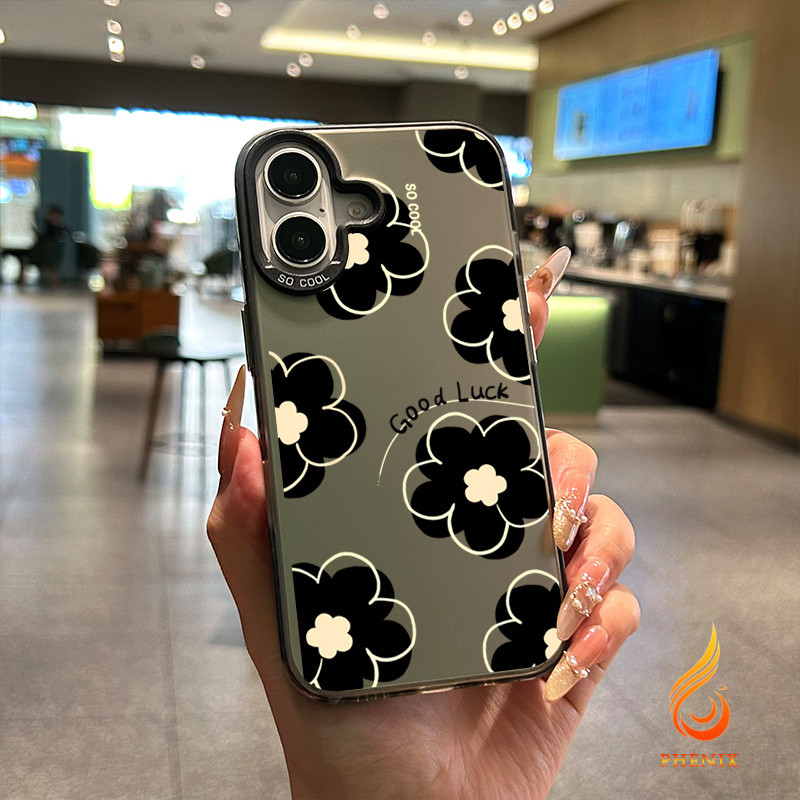สำหรับ iphone 13 11 12 iPhone 16 15 14 PRO MAX X XS MAX XR 7/8PLUS ดอกไม้นำโชค แอปเปิ้ลโทรศัพท์ จัดส่งจากประเทศไทย