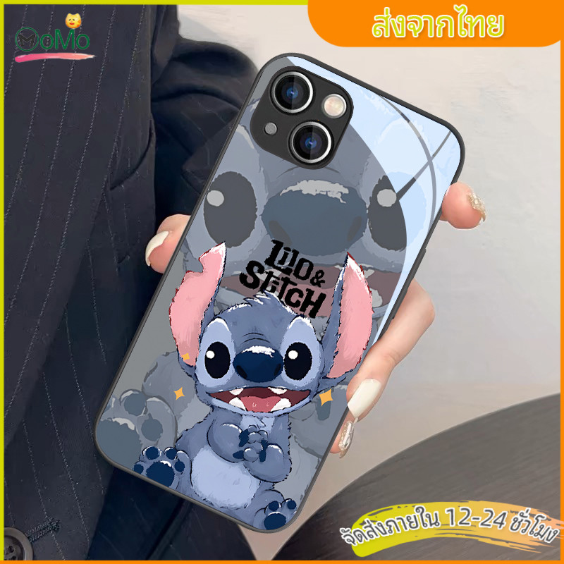 กรณีเปลือกแก้วน่ารักfor ไอโฟน11 13 16 ผู้ถือโทรศัพท์มือถือ case for iPhone 15 promax 16plus 14 12mini XR/XSMax 78 SE2020