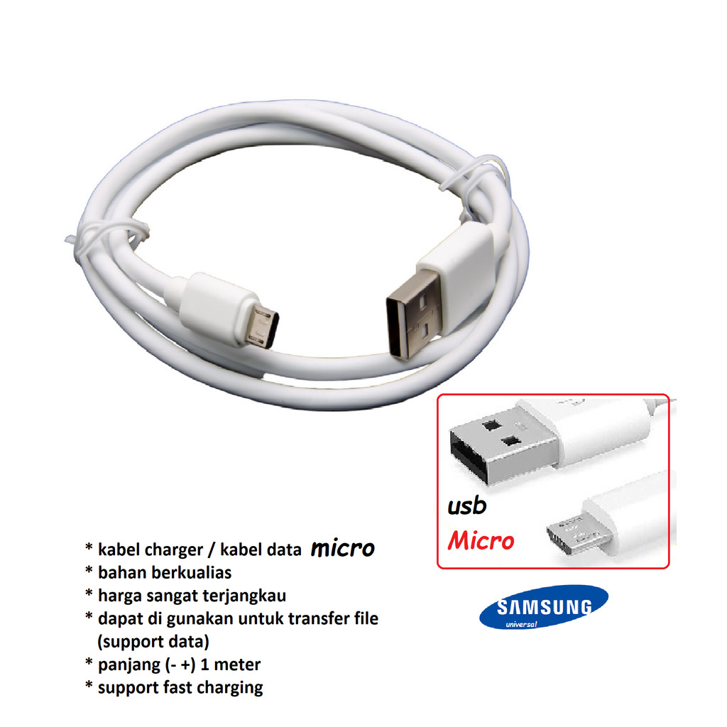 สายชาร์จ Usb micro samsung J7 Prime 2016 / oN Nxt / oN 7 Prime (SM-G610F/SM-G610Y/SM-G610M) - J7 Pri