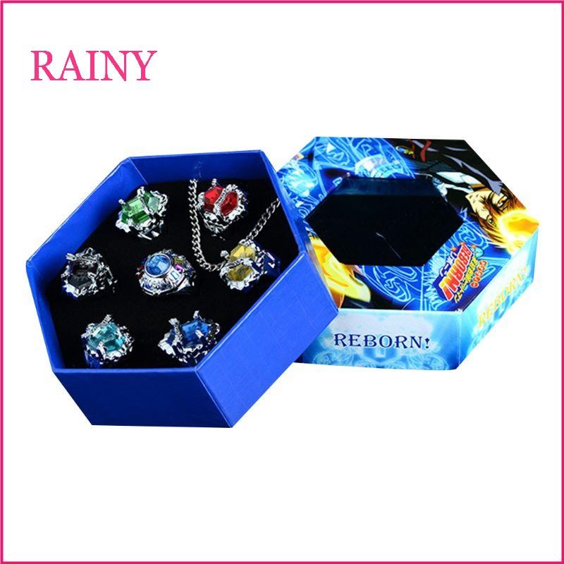 7Pcs/Set Fashion Jewelry Rings Katekyo Hitman Reborn Vongola Anime Alloy Rings
