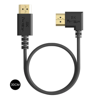 Portkeys 8k 3.6mm Twisted Pair PureCopper CoreSlim HDMl Cable (30cm+100cm) ประกันศูนย์ไทย