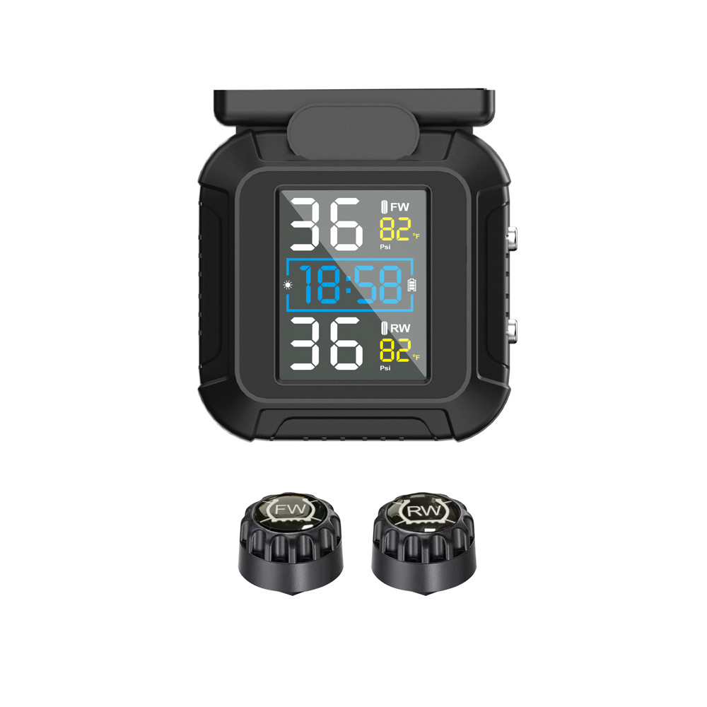 พลังงานแสงอาทิตย์รถจักรยานยนต์ ทีพีเอ็มเอส พลังงานแสงอาทิตย์เครื่องวัดความดันลมยางที่มี2เซ็นเซอร์ภายนอกความดันยางการตรวจสอบระบบปลุก - รูปที่ 6