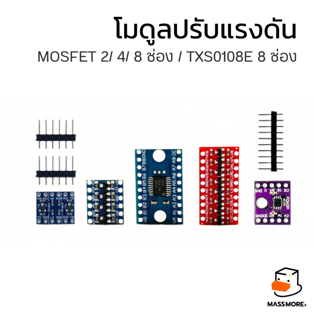 Logic Level Converter TXS0108E Mosfet TTL Bi-Directional โมดูลปรับแรงดัน I2c UART SPI