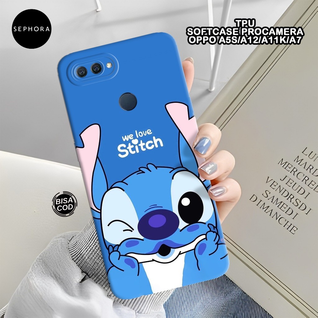 เคส HP OPPO A5S/A12/A11K/A7 Softcase - เคสตะเข็บแฟชั่น - OPPO A5S/A12/A11K/A7 - เคสกล้อง Pro - เคส O