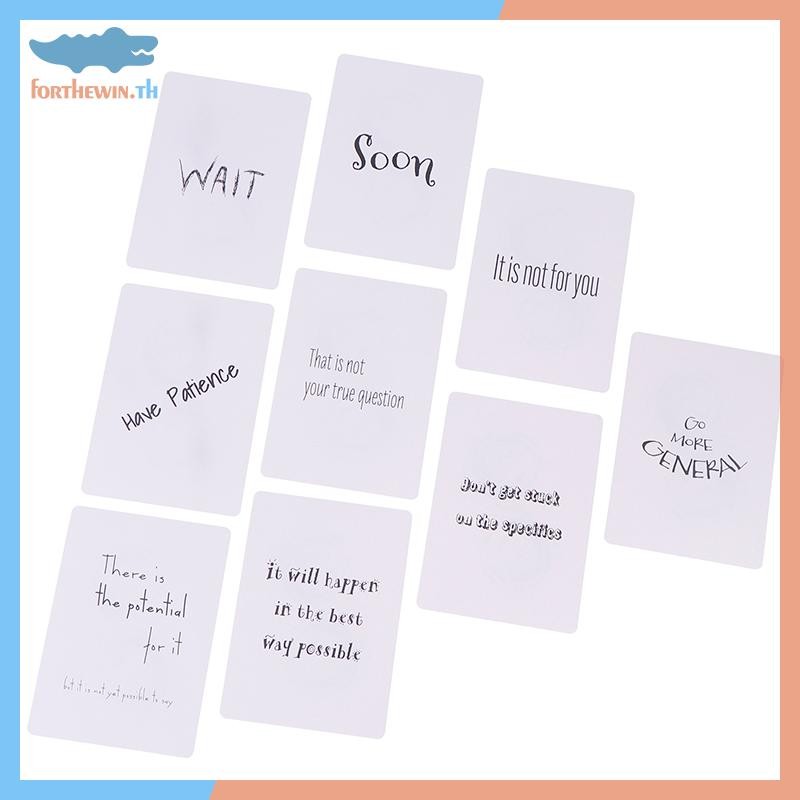 Forthewin คําตอบ Oracle Deck 36 การ์ดข้อความ Keywords และความหมาย Family Gathering Divination Deck รุ่นการ์ดเกม th
