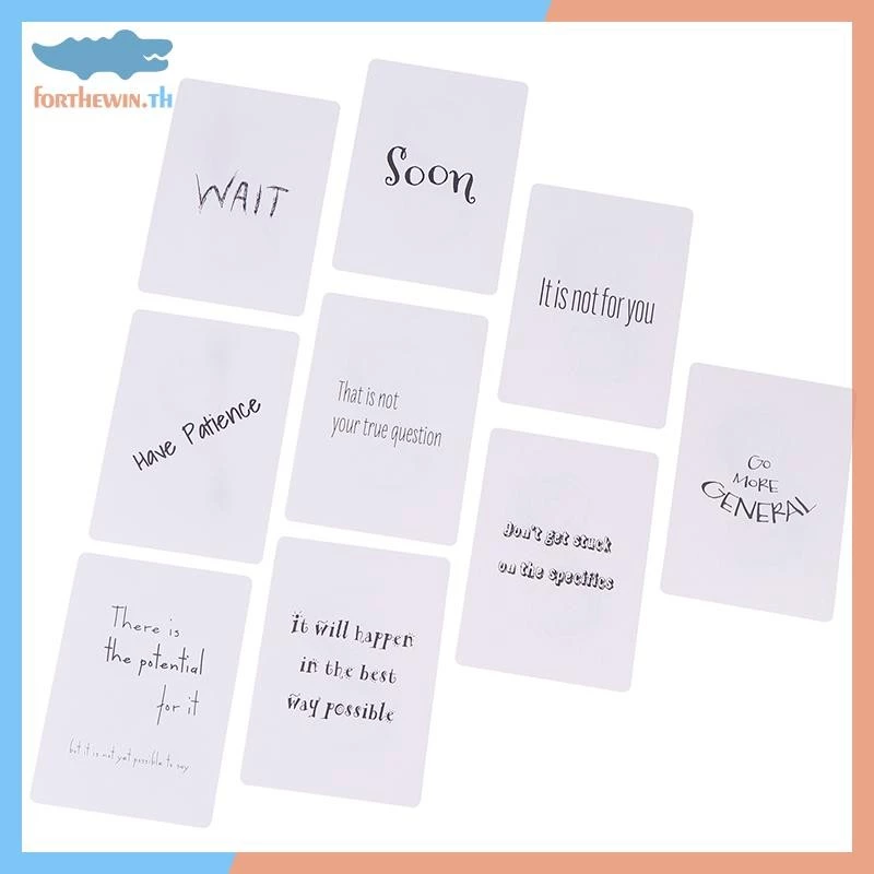 Forthewin คําตอบ Oracle Deck 36 การ์ดข้อความ Keywords และความหมาย Family Gathering Divination Deck รุ่นการ์ดเกม th