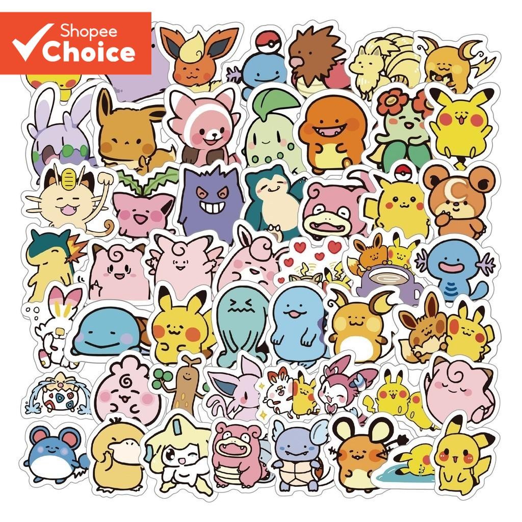 สติกเกอร์ น่ารัก 50ชิ้นสติกเกอร์กันน้ําไวนิล ง เอแคลส์ ถาม-รุ่นมินิสําหรับหมวกกันน็อคจักรยานกรณีดินสอ