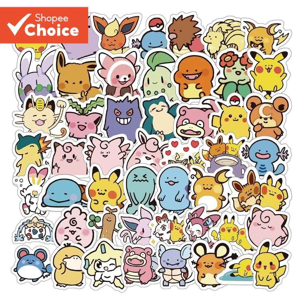 สติกเกอร์ น่ารัก 50ชิ้นสติกเกอร์กันน้ําไวนิล ง เอแคลส์ ถาม-รุ่นมินิสําหรับหมวกกันน็อคจักรยานกรณีดินสอ