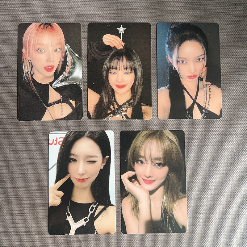 2-10 ชิ้น/เซ็ต I-DLE YUQI Lomo Card Mini อัลบั้ม I Sway Makestar YUQ1 Raster การ์ด 7th Anniversary P