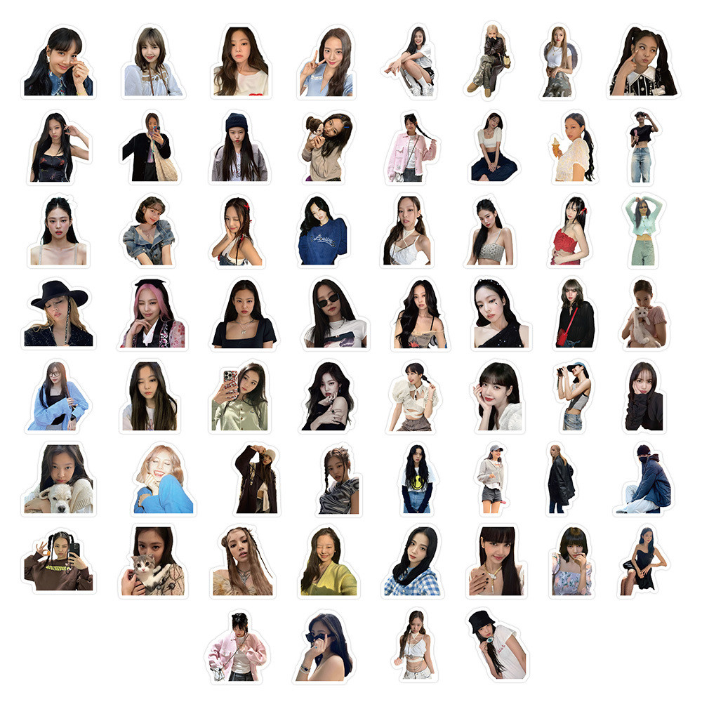 40-100pcs BP THE GIRLS DDU-DU สติกเกอร์ภาพ Washi เทป LISA JENNIE ROSE JISOO WORLD TOUR กันน้ํากระเป๋