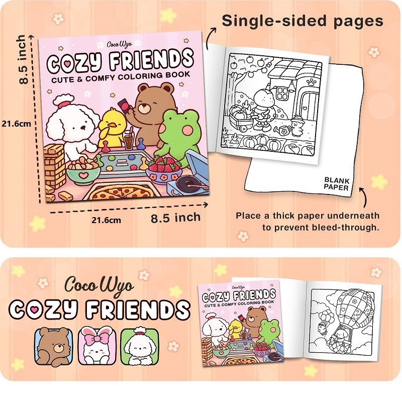 Spooky Cutie Coco,Coloring Book สมุดระบายสีปกอ่อน, สมุดระบายสีคลายเครียด, เด็กที่วาดหน้าหนังสือ, มุม