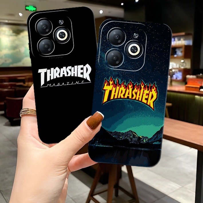 [GOLDEN CASE][08] เคส Infinix Hot 40i/Smart 8/Spark 20/Spark GO 2024/Spark 20C Motif TRASHSHER - เคส