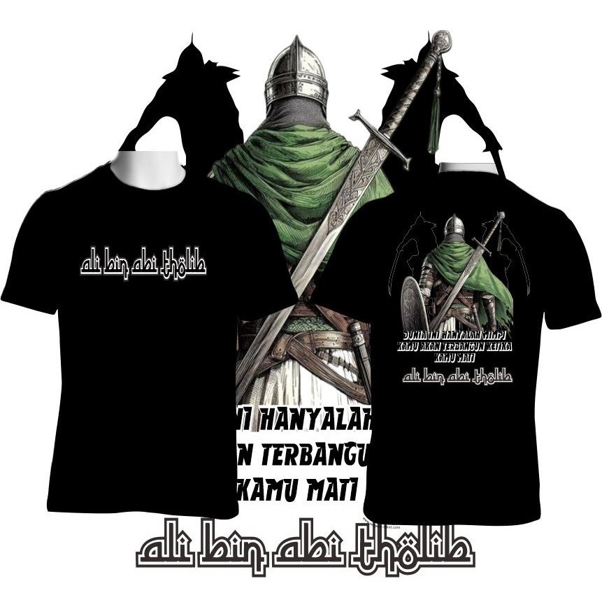 KATUN Ali bin เสื้อยืด abi tholib ผ้าคอตตอน 24s สกรีนลาย dtf คุณภาพระดับพรีเมียม สวมใส่สบาย กันซีดจา