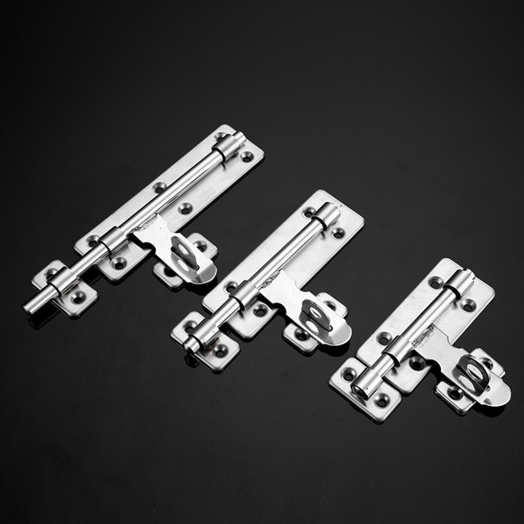 โรงงานขายส่งสแตนเลสล็อค bolt ป้องกันการโจรกรรมประตูไม้ล็อคหัวเข็มขัดคู่หัวเปิดประตู bolt ซ้ายและขวา 