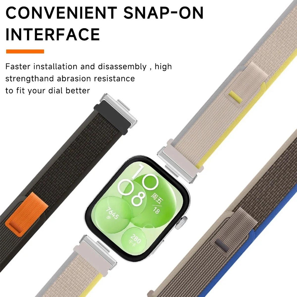 สายรัดไนลอนสําหรับ Huawei Watch Fit 4 pro /4/3 /2 สร้อยข้อมือกีฬา Watchband Smartwatch Elastic Correas ราคา ถูกที่สุด ดีลบีเคเค แกลเลอรีภาพที่ 4