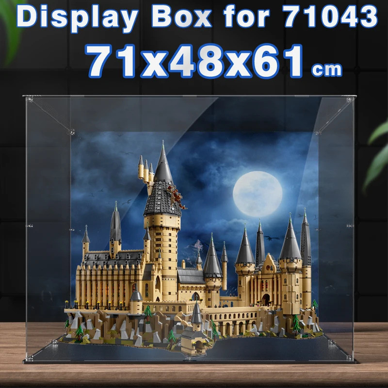 Acrylic display box for 71043 display case for Magic School Castle building block dustproof clear sh