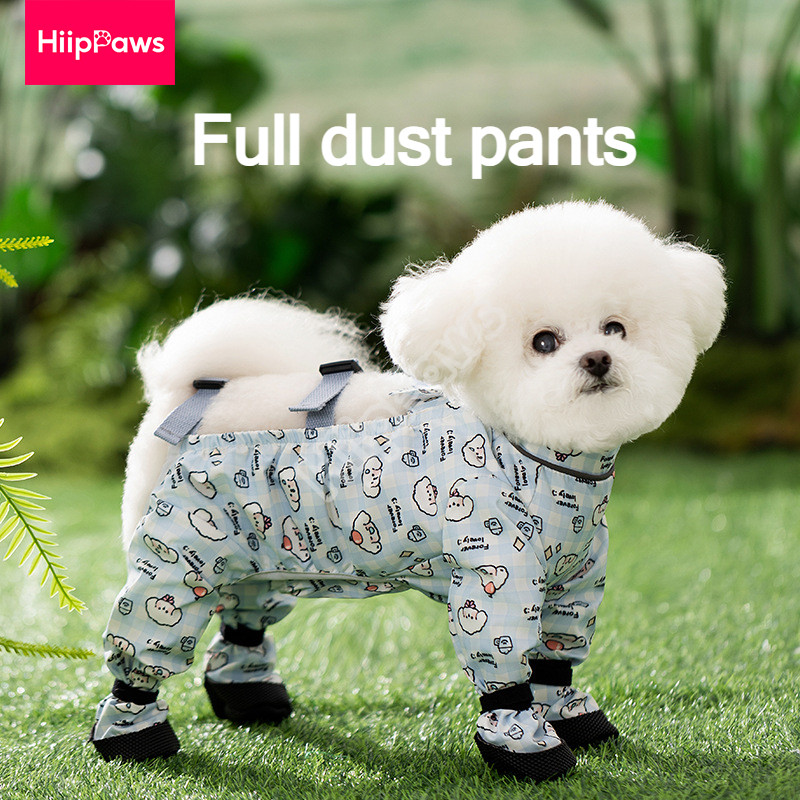 Summer Puppy Simple Traction รวมทุกอย่างขายาวกางเกงป้องกันฝุ่นสัตว์เลี้ยง Anti @-