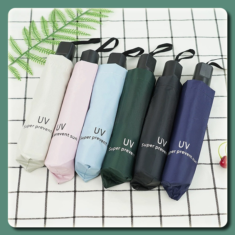 YTL ร่มพับ ร่มกันUV ร่มกันฝน แฟชั่น พกพาง่าย พกพา EVAกันแดด กันฝน กันแสง Umbrella