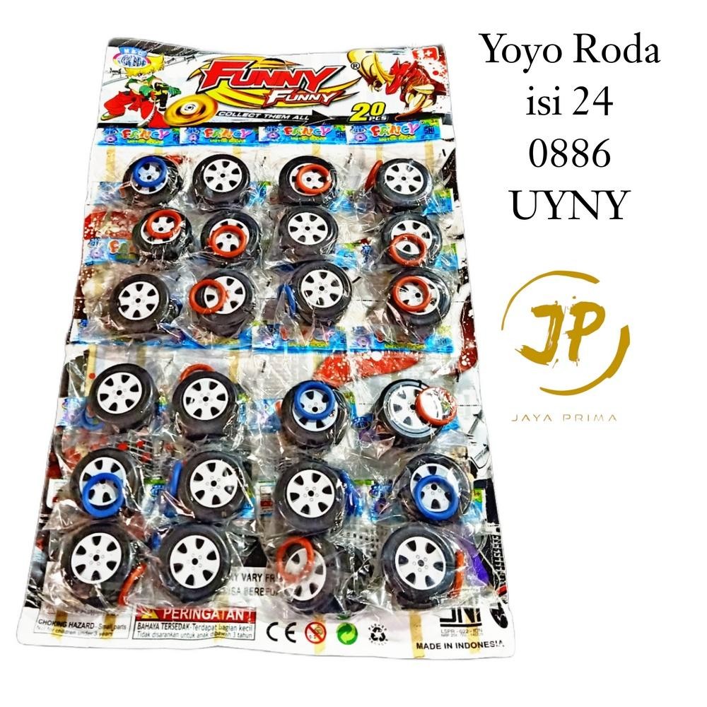 CHILDRENS TOY YOYO WHEELS CONTAINS 24 ชิ้น