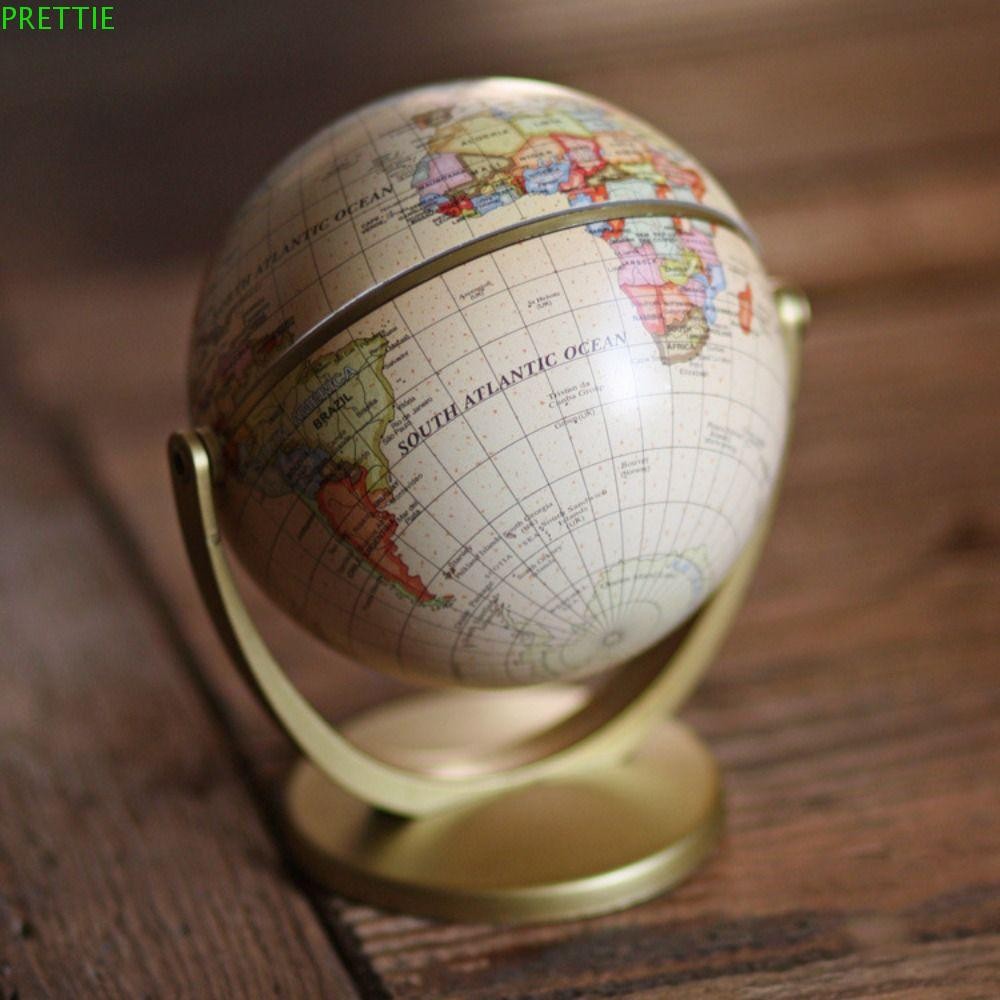 PRETTIE Globe เครื่องประดับขนาดเล็กตู้หนังสือตกแต่งน้ํา Mini ทนทานยุโรปห้องเรียน Study Desktop เครื่องประดับ
