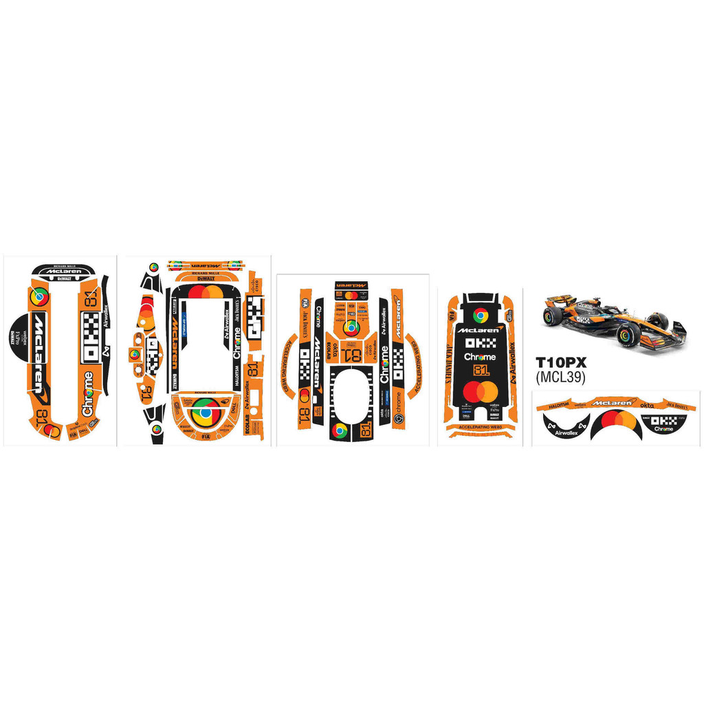 สไตล์ใหม่!Futaba 7PXR/10PX Sanwa M17 สติ๊กเกอร์ควบคุมระยะไกล, Mclaren F1