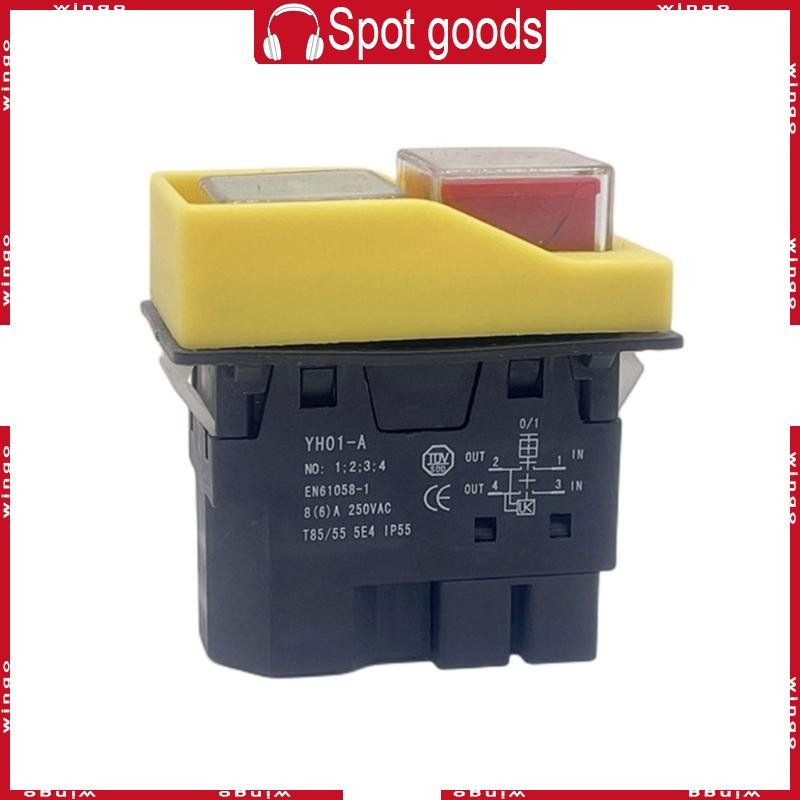 WIN สวิตช์แม่เหล็กไฟฟ้ากันน้ํา 8A 250V Swictthes ใช้งานง่ายติดตั้ง