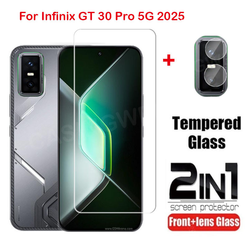 ฟิล์มกระจกนิรภัยสําหรับ Infinix GT 30 Pro GT30 Pro GT30Pro 5G 2025 ป้องกันหน้าจอกล้องกลับเลนส์ป้องกั