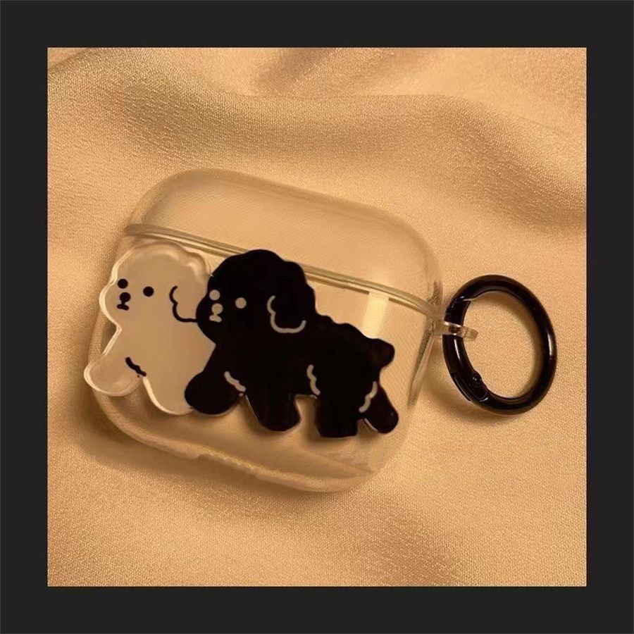 น่ารัก Black White Puppy เหมาะสําหรับ lenovo ea110 โปร่งใสกันกระแทก Soft Shell lenovo ea110 Shell