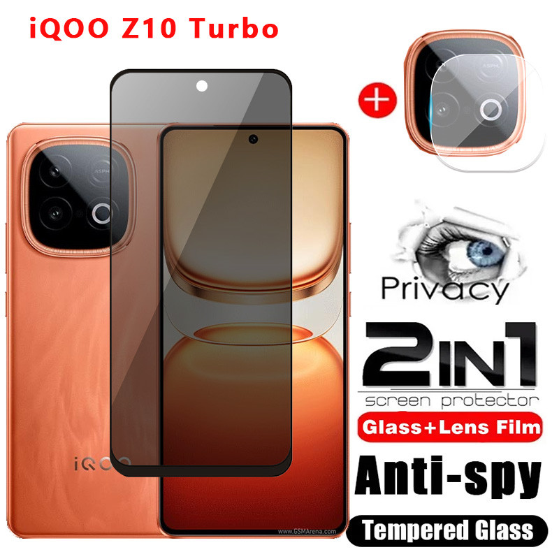 ฟิล์มกระจกนิรภัยกันรอยหน้าจอและเลนส์กล้อง สําหรับ iQOO Neo 10, Z11, Z10 Turbo, Z10 Turbo Pro 5G 2025 คลุมเต็มจอ ป้องกันรอยขีดข่วน
