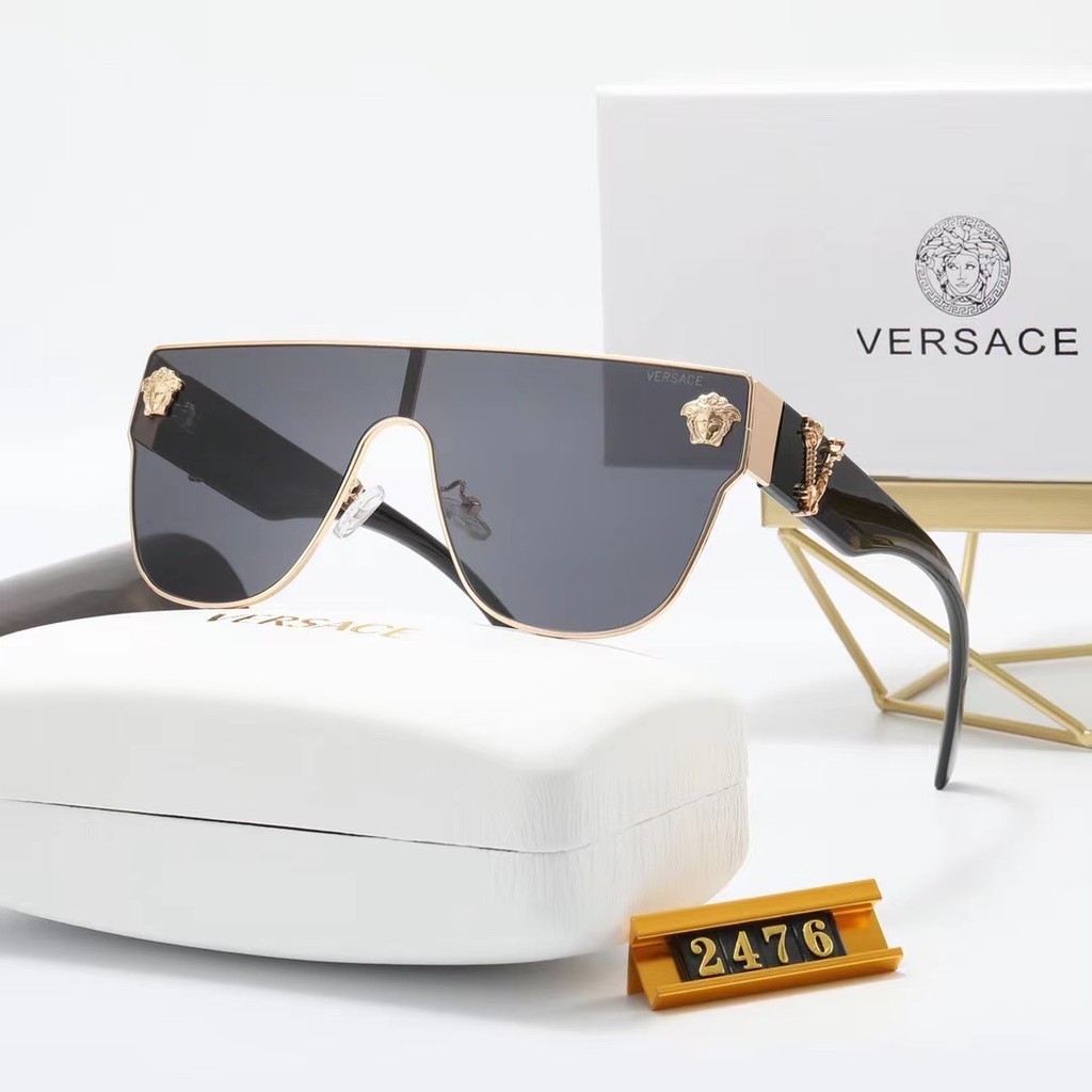 ใหม่ Versace ยุโรปอเมริกันอินเทรนด์แว่นตากันแดดที่ไม่ซ้ํากันแฟชั่นคุณภาพสูง High-Definition แว่นตากั