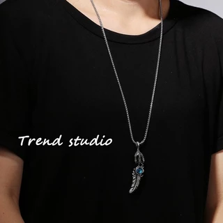 สร้อยคอขนนกสไตล์วินเทจ มีหลายแบบให้เลือก โซ่เป็นสแตนเลส ไม่ลอก ไม่ดำ สามารถสวมใส่ได้ทั้งชายและหญิง