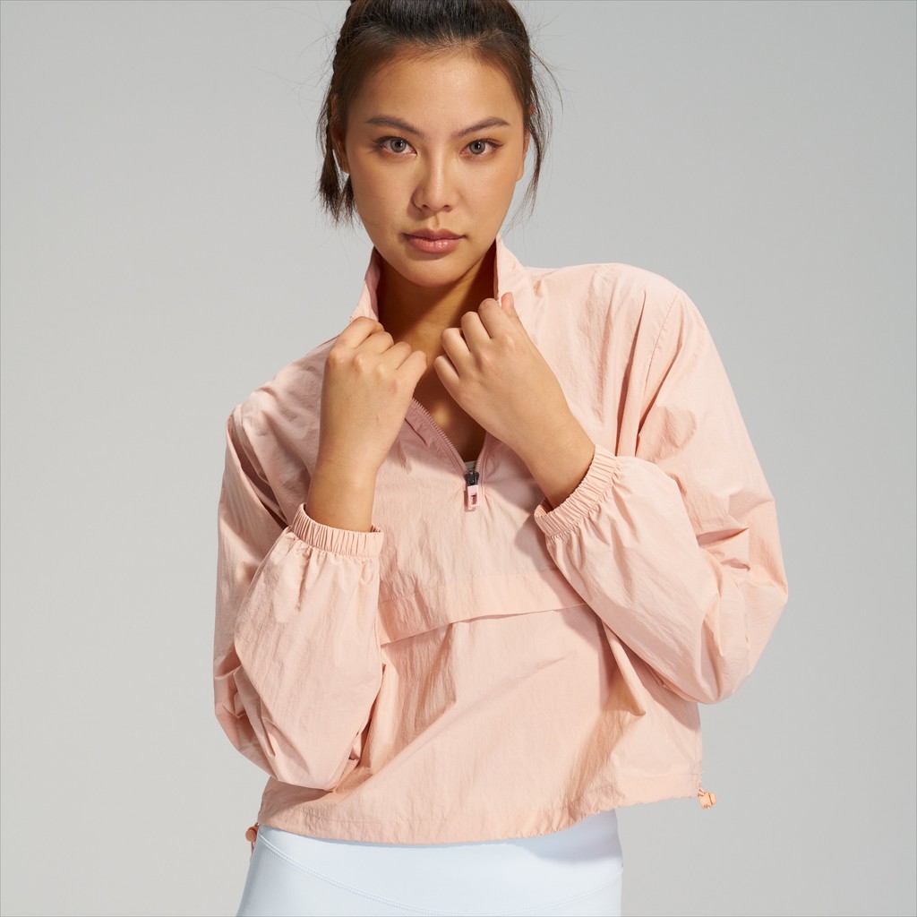 【LASYYOGA】Sports Jacket Sun Protection Rain-proof Windproof Adjustable Drawstring Top Gym Fitness