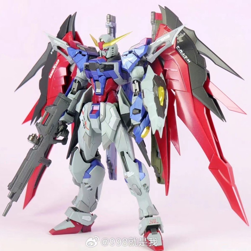 Ready Stock #[ Ready Stock] Taipan 8828 Destiny MB Style Destiny with Light Wing MG1/100 Assembled M