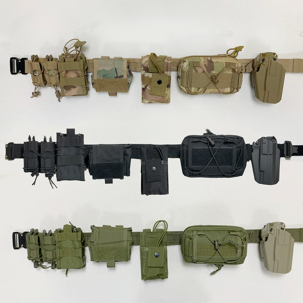 เข็มขัดยุทธวิธี molle ชุดเต็มชุดหลายรวมกันอุปกรณ์ยุทธวิธีพิเศษการฝึกทหารกลางแจ้งสากล