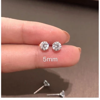 24 ชิ้น/ล็อตผู้หญิง Bling Zircon ต่างหูเจาะหู Studs แฟชั่นอุปกรณ์เสริม