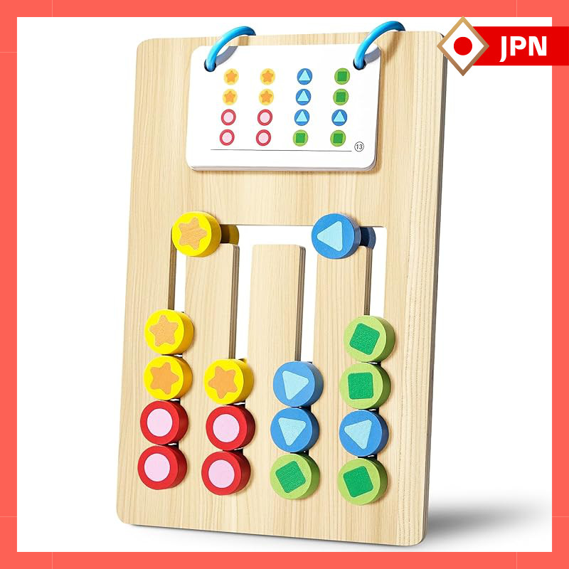 Bacolos Montessori Toys Educational Toys for Boys and Girls Ages 3 to 7 Birthday Gift Shape Matching Color Matching Toys Toddler Toys Wooden Toys Wooden Puzzles Fine Motor Skills Training Early Development【direct from Japan】
