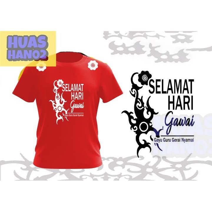 Gawai Dress / เสื้อยืด Gawai / All The Years Gawai 2025 GAVE Teacher Auss Outlet ... ~ Maroon