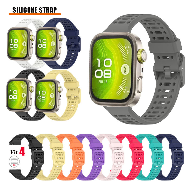 สายกีฬากันน้ําสําหรับ Huawei Watch Fit 5-4-3-2 / Fit4 Pro / Fit สร้อยข้อมือซิลิโคนรุ่นใหม่-SE-Special Edition