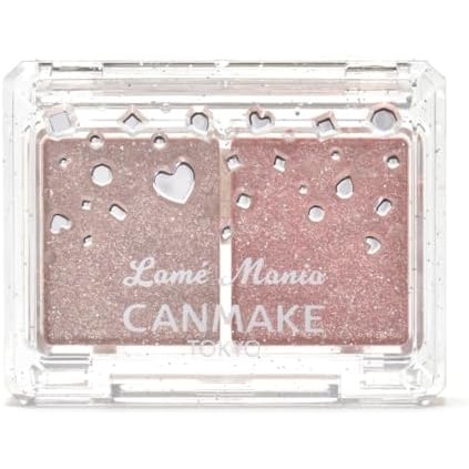 Canmake Glitter Mania 02 2.7G Eyeshadow Glitter Shadow Glitter Pearl 2 Color Eyeshadow Pastel Paint【