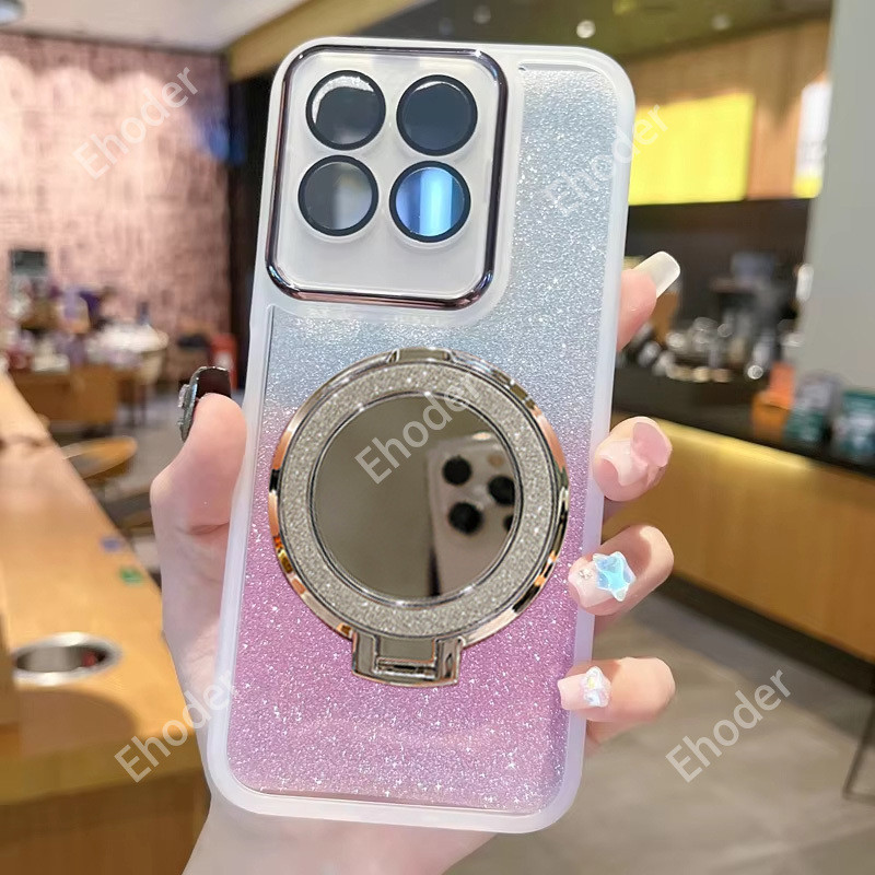 ปลอกสําหรับ iQOO Neo 10 5G 2025 โปร่งใสพร้อมกระจกแหวนผู้ถือสําหรับ iQOONeo10 Neo10R 10R นุ่ม Slim กล