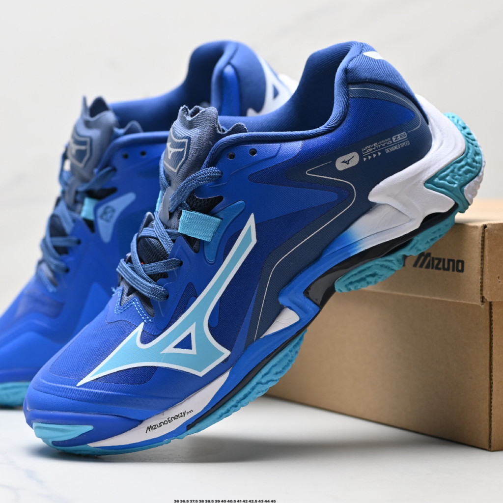 Mizuno Wave Lightning Z8 Blue รองเท้ากีฬาและสันทนาการที่สะดวกสบาย