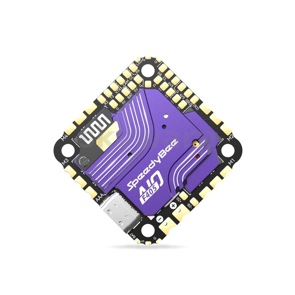 SpeedyBee F405 AIO 40A ตัวควบคุมการบินและบอร์ด ESC สองในหนึ่งเดียวสําหรับโดรนแข่ง PFV