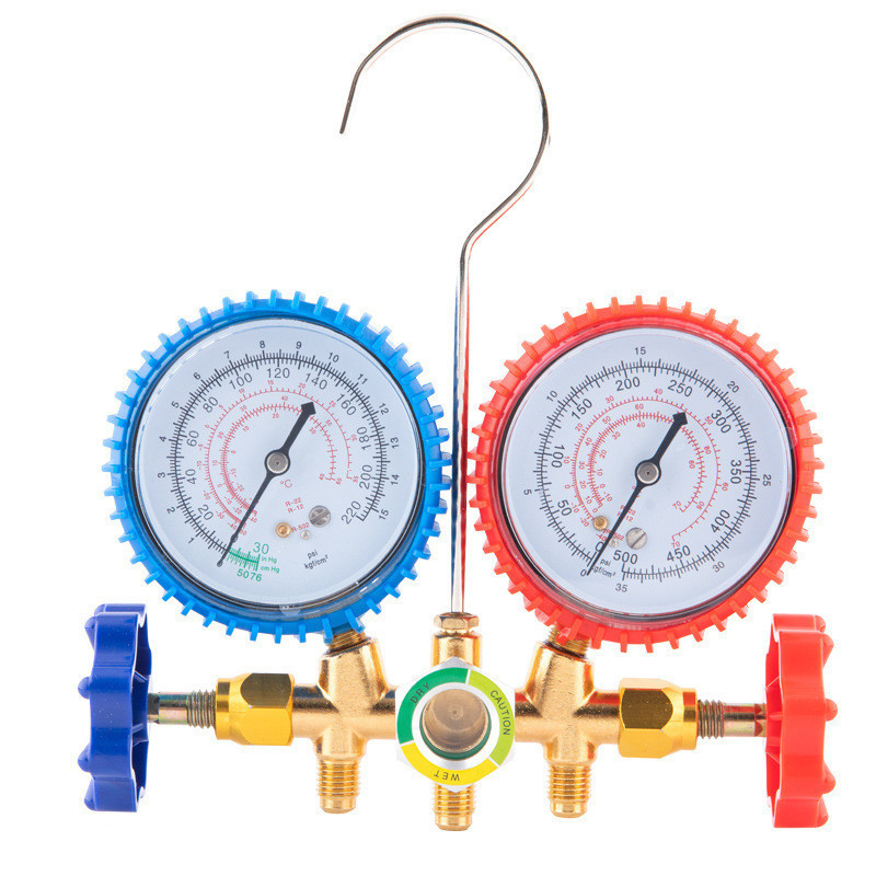 [พร้อมส่ง] เกจ์ชุดเติมน้ำยาแอร์ เกจ์วัดน้ำยาแอร์ +สาย 35 นิ้ว R134a,R12,R22,R404 เกจ์เติมน้ำยาแอร์ เ