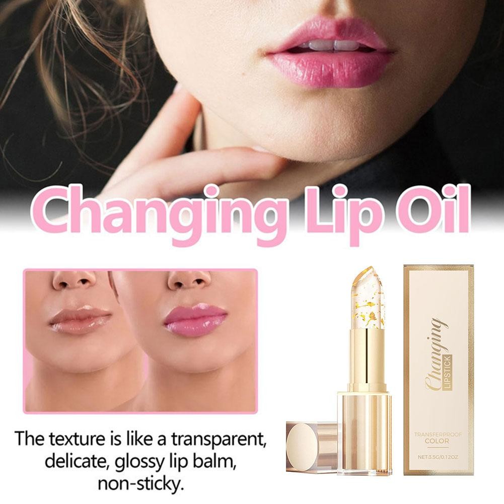 ลิปสติกเปลี่ยนสีได้ Shimmer Vitamin E Non-Sticky Kiss-Proof Lipstick