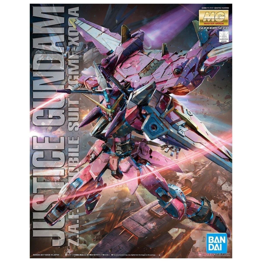 BANDAI MG 1/100 JUSTICE GUNDAM ZGMF-X09A SEED GUNDAM ชุดมือถือ
