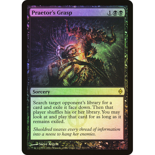 การ์ด EDH PlayTest - Praetors Grasp (สีดํา)