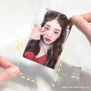Clear Kpop Idol Photo Card แขนป้องกัน - กันน้ําสําหรับการ์ดสะสม - 58x89 มม. & 64x88 มม.คริสตัล Clear Protectors