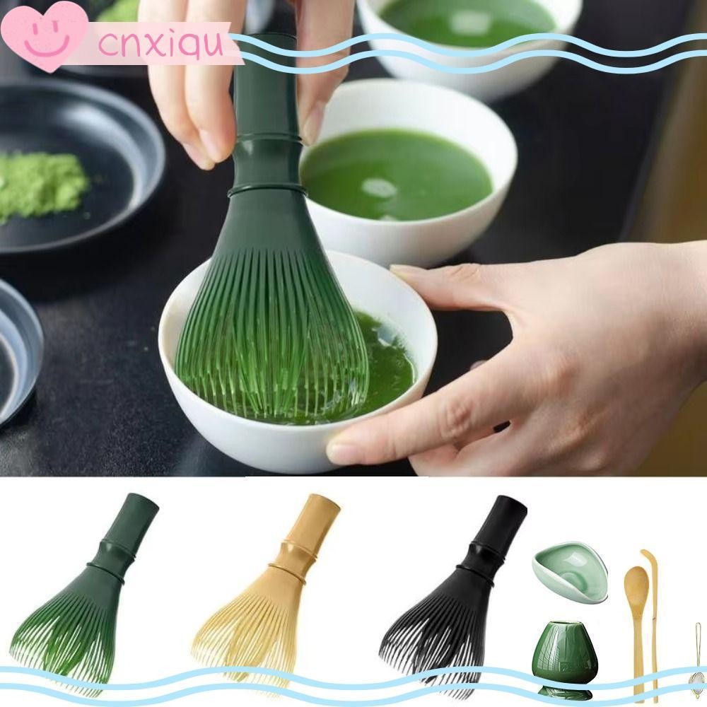 CNXIQU Matcha Whisk,Reusable Resin เรซิ่น Whisk,ผู้ถือปัดเรียบแบบพกพาชาแปรงชุดชาอุปกรณ์เสริม