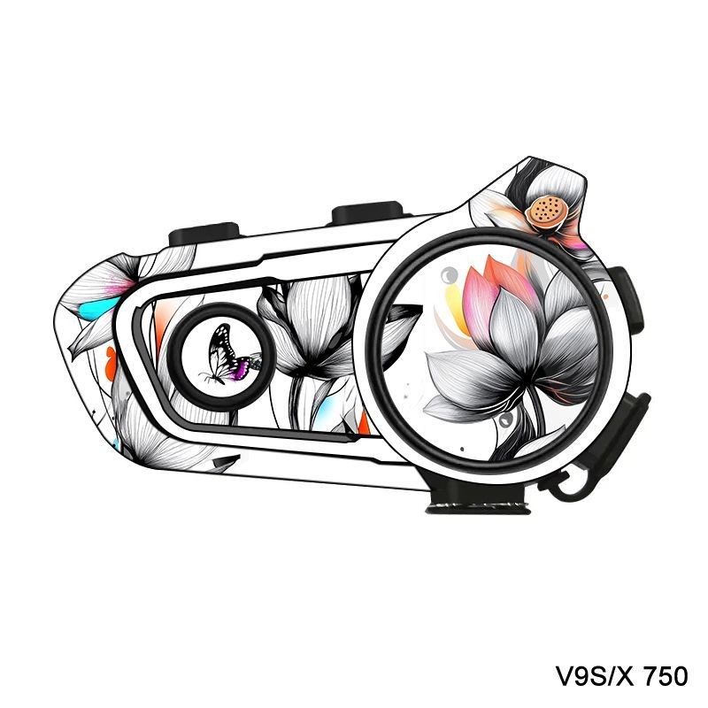 หูฟัง Vimaton v9s แบบกันน้ําและฝุ่น พร้อมสติกเกอร์ตกแต่งสำหรับหลากหลายสไตล์