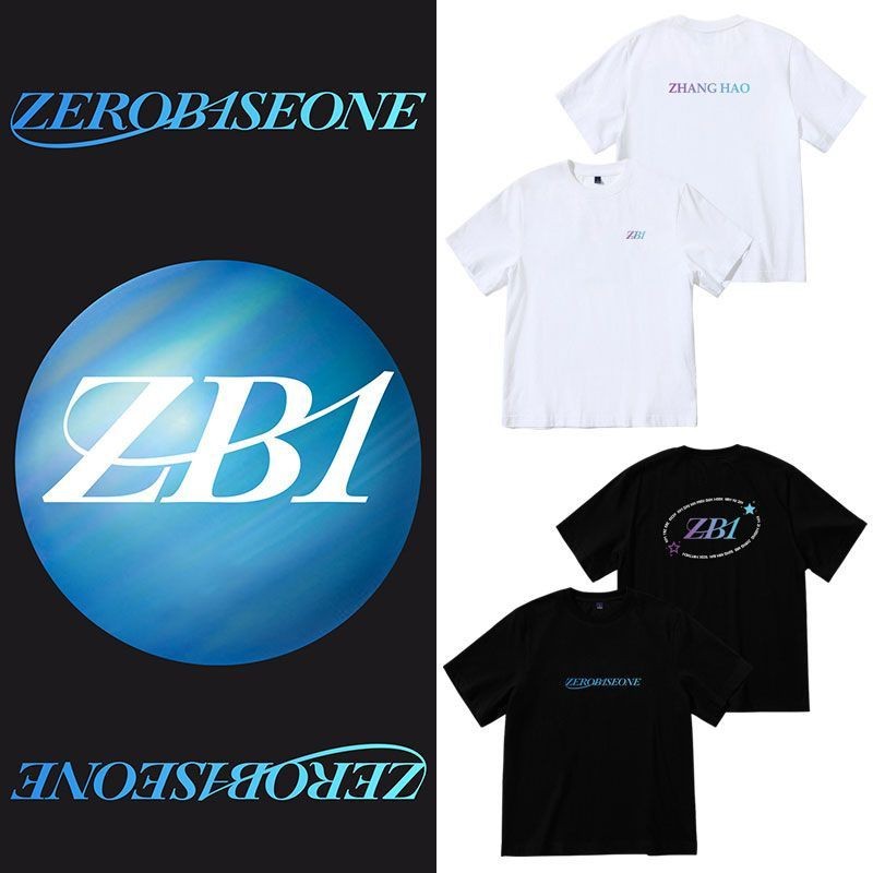 เสื้อยืด เสื้อยืดแขนสั้นลําลอง คอกลม ผ้าฝ้าย พิมพ์ลาย Kpop ZB1 ZEROBASEONE สําหรับผู้ชาย และผู้หญิง